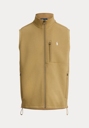 DOUBLE-KNIT MOCKNECK VEST - Chaleco - desert tan