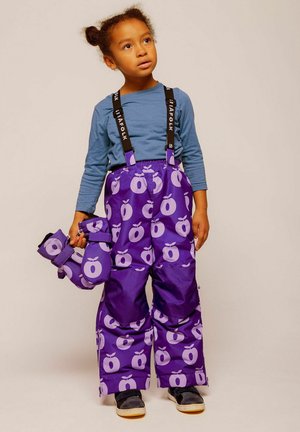 Småfolk, SKI PANTS WITH APPLES - Pantaloni da neve - purple shadow