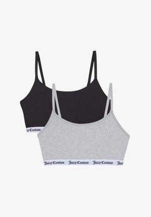 BH SCOOP REN 2PACK - Biustjė - black/silver marl