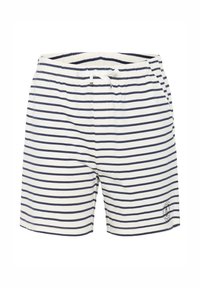 CRSIN STRIPE - Shorts - snowwhite navy stripe