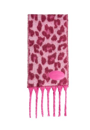 Love & Roses BRUSHED - Šál - burgundy leopard print