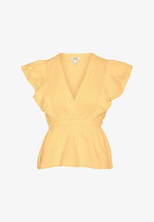 Vero Moda, PEPLUM TOP AWNORDEN TOP - Débardeur - golden haze