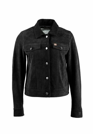 HAYLEY - Kožená bunda - black