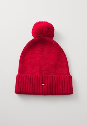 ESSENTIAL POM BEANIE UNISEX - Kootud müts - medium red