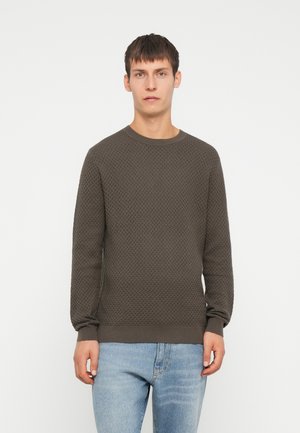 JPRBLUBARKLE CREW NECK - Maglione - crocodile