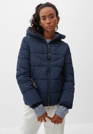 QS MIT KAPUZE - Winterjas - dark night blue