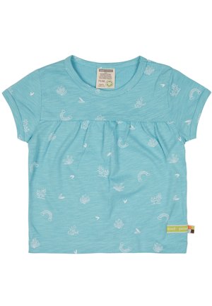 loud + proud MIT DRUCK - T-shirt con stampa - hellblau