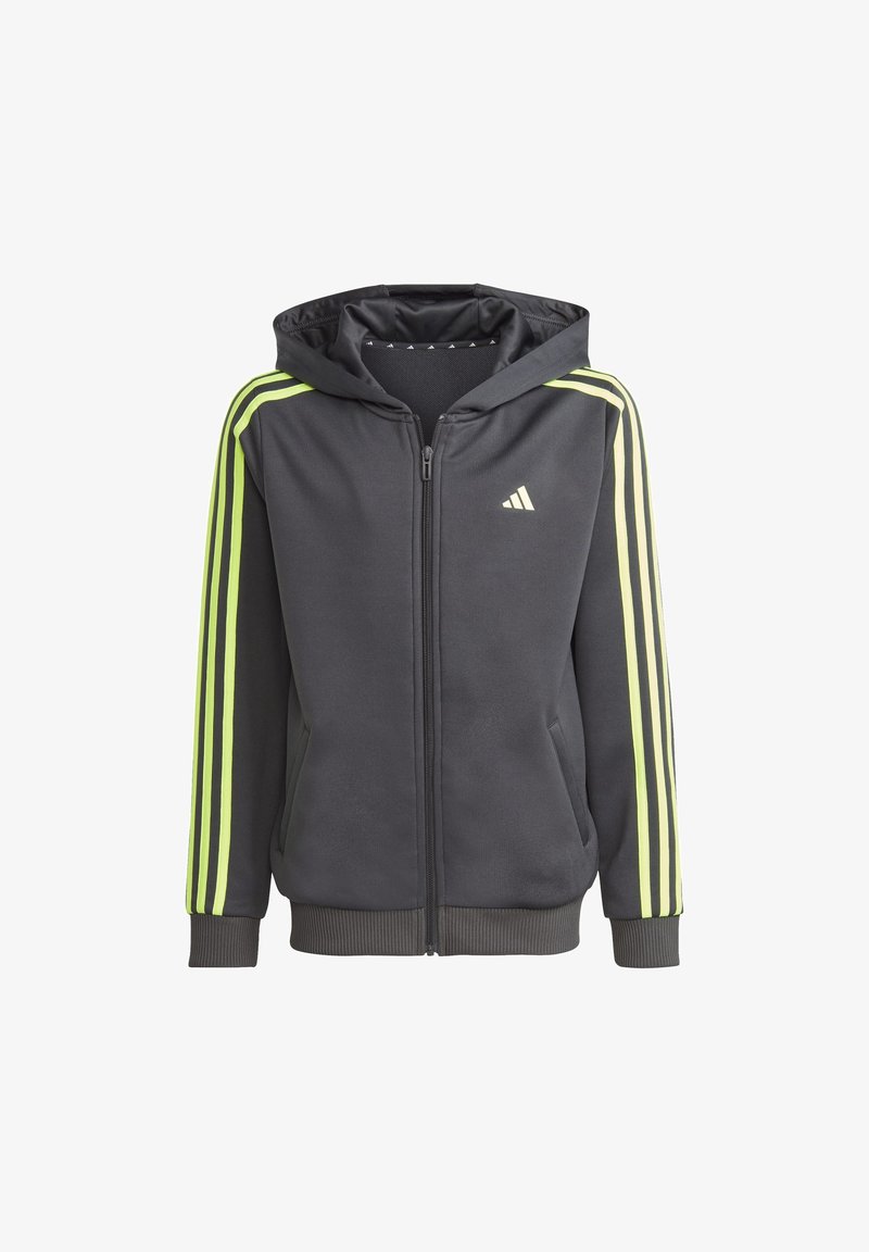 adidas Performance UNISEX - Training jacket - carbon/lucid lemon