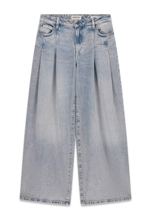 Guess Jeans, G12 PLISSIERTE EXTRA WEIT GESCHNITTENE JEANS - Wide Leg - hellblau