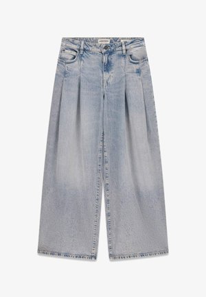 Guess Jeans, G12 PLISSIERTE EXTRA WEIT GESCHNITTENE JEANS - Wide Leg - hellblau