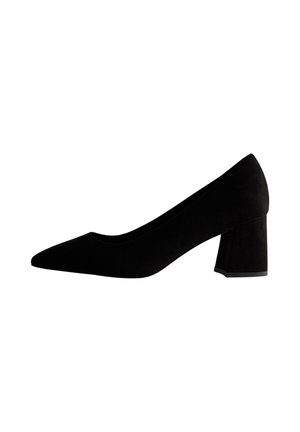 WIDE FIT BLOCK HEEL COURT - Classic heels - black