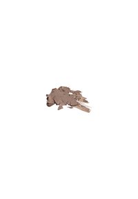 Cremefarvet taupe makeup swatch med en glat tekstur, der viser variationer i opacitet og subtil glans på en hvid baggrund.