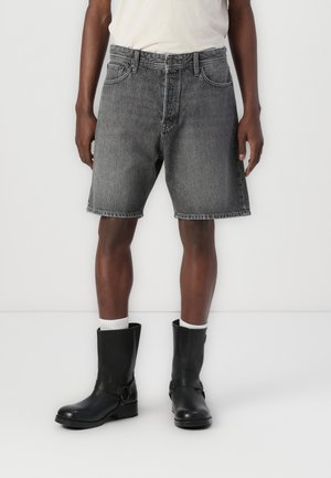 JJITONY JJORIGINAL - Denim shorts - black denim