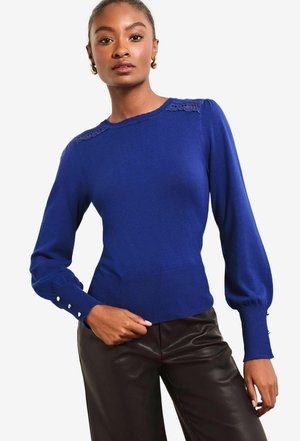 Lipsy SCALLOP - REGULAR FIT - Džemper - blue
