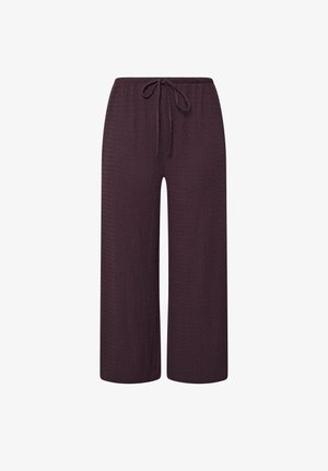 Yours Clothing, PLUS SIZE WIDE LEG TROUSERS - Pantaloni - dark purple