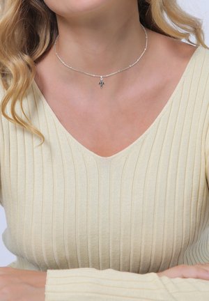 CROSS DETAIL SPARKLE - Necklace - silberfarben