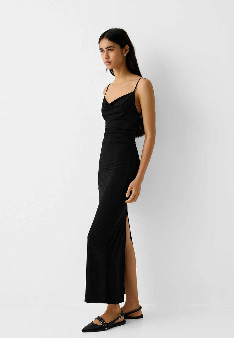 Bershka Maxi-jurk zwart Bershka Maxi-jurk zwart