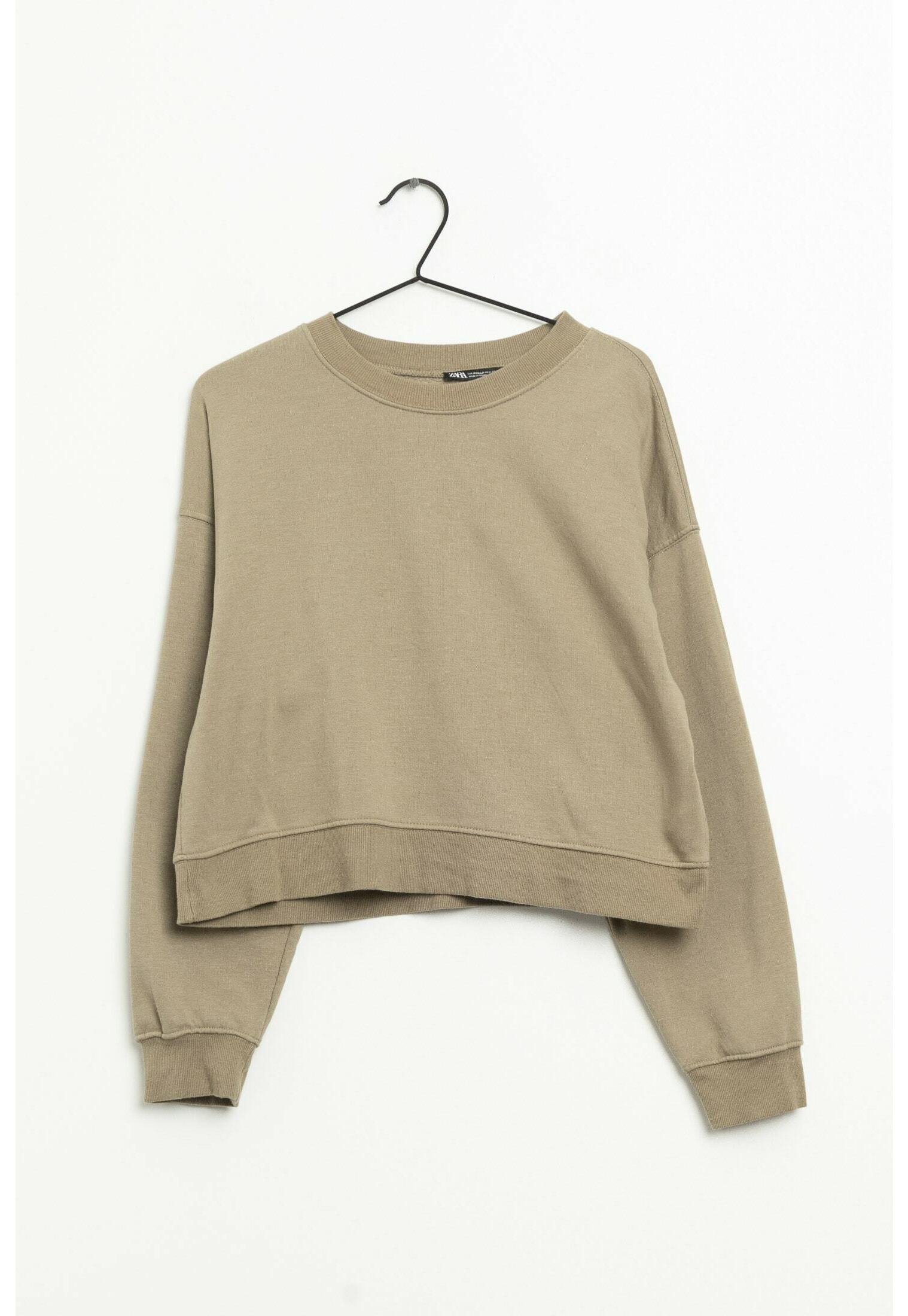 brown zara sweatshirt