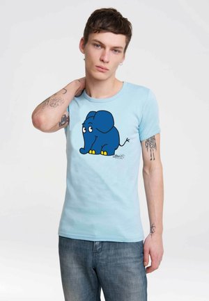 KRÜMELMONSTER T-Shirt - SESAMSTRASSE hellblau LOGOSHIRT - print