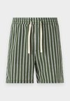 Shorts - dark green/white