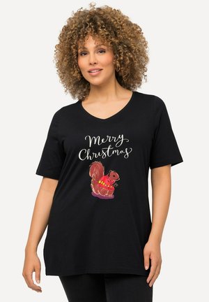 Ulla Popken T-shirt imprimé - black