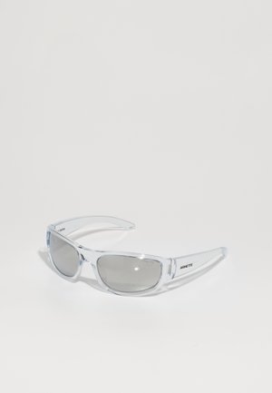 GONDO UNISEX - Sunglasses - crystal / light grey mirror silver