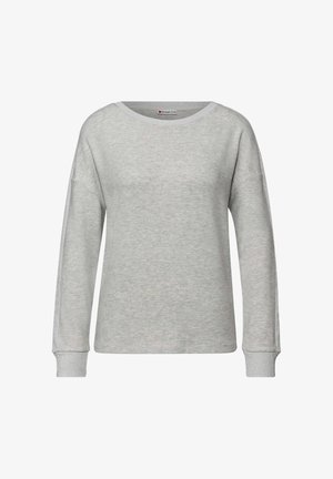 Street One, MIT GLITZERDETAILS - T-shirt à manches longues - grau