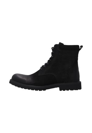 Schnürstiefelette - black