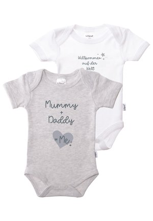 2 PACK - Body - grau weiss