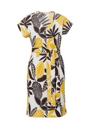 s.Oliver, STRUKTURIERTES MIT ALL-OVER - Jersey dress - ecru