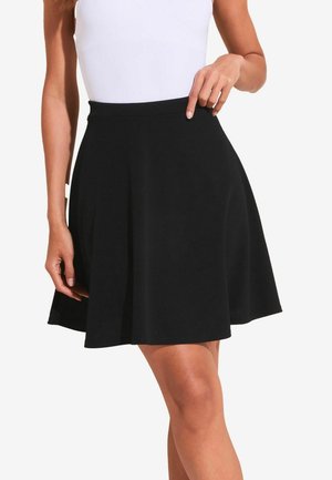 Lipsy FLIPPY REGULAR FIT - A-linjainen hame - black jersey