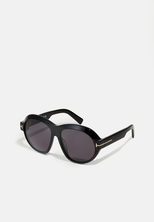 Tom Ford INGER - Sonnenbrille - shiny black/smoke