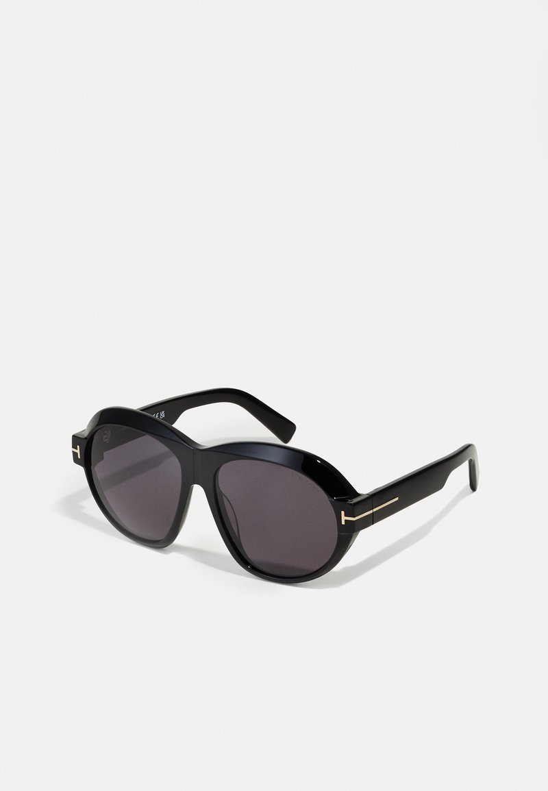 Tom Ford INGER - Gafas de sol - shiny black/smoke