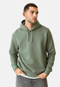 Next REGULAR FIT - DIAGONAL TEXTURED - Sweatshirt - sage green