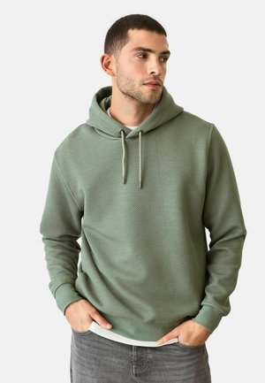 Next REGULAR FIT - DIAGONAL TEXTURED - Sweatshirt - sage green
