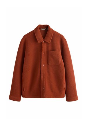REGULAR FIT  - Fleecejacke - rust brown