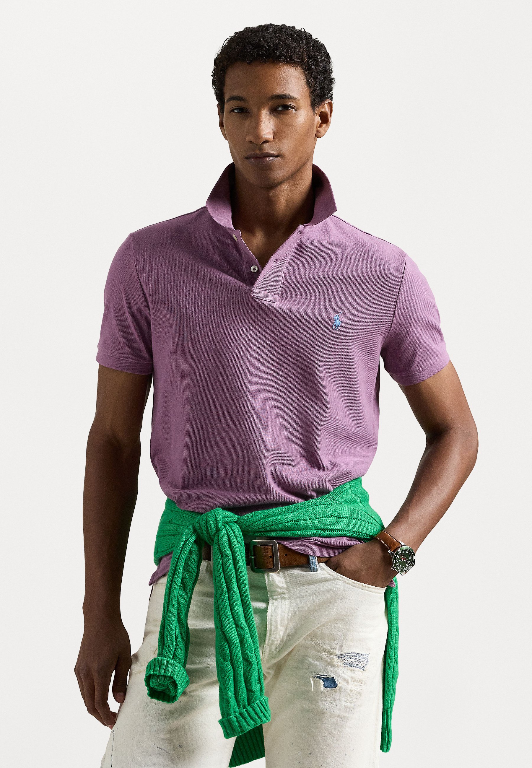 Polo Ralph Lauren THE ICONIC MESH POLO SHIRT Polo shirt purple