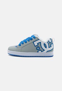 DC Shoes - COURT GRAFFIK UNISEX - Gördeszkacipők - grey/blue/white Miniatűr kép 1