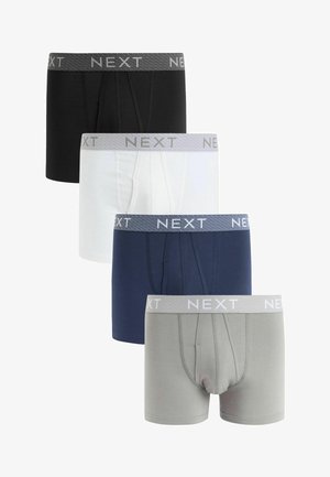 Neljast karvade pakend mustades, valgetes, tumesinistes ja hallides värvides. Igaühel on hall elastne vöökoht, millel on "NEXT" logo ja sobiv disain.