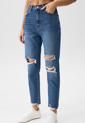 Jean droit - dark-blue denim