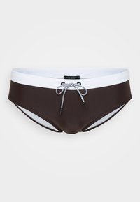 SWIM BRIEFS BICOLOR - Badtrosor - espresso/nude