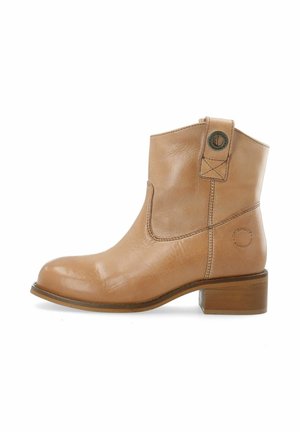 Ca'Shott Cowboy/biker ankle boot - dark tan