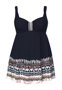 Ulla Popken SAFARI BORDER PRINT - Badedragt - black