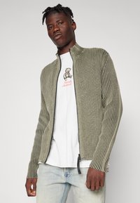 Replay Cardigan - mud green