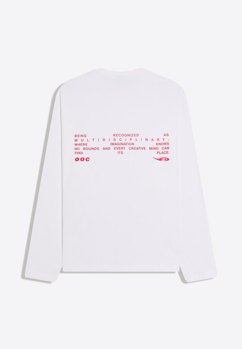 Bershka OUT OF CORE LONG SLEEVE - TSHIRT - Långärmad tröja - white 