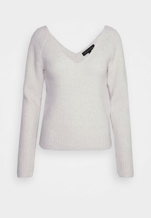 WIDE V NECK FINNLEY - Maglione - light grey heather