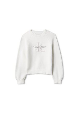 Calvin Klein Jeans, MONOLOGO UNISEX - Sweatshirt - bright white