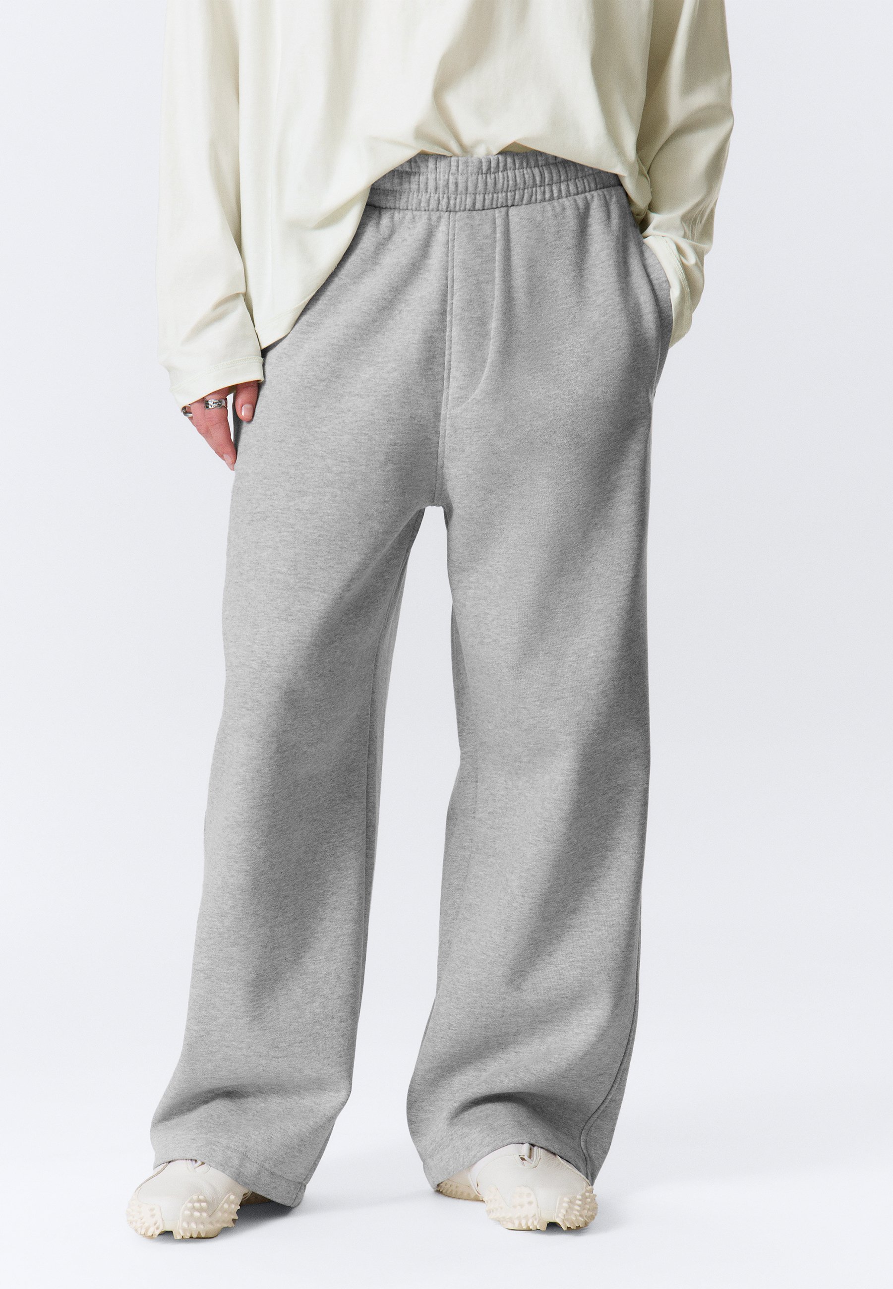 Weekday Tracksuit bottoms - grey melange/grey - Zalando.ie