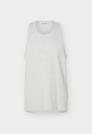 Pier One Sport, ESSENTIAL QUICK DRY RACERBACK FITTED TANK - Top - mottled light grey