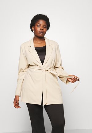 Pieces Curve TIE  - Σακάκι - white pepper